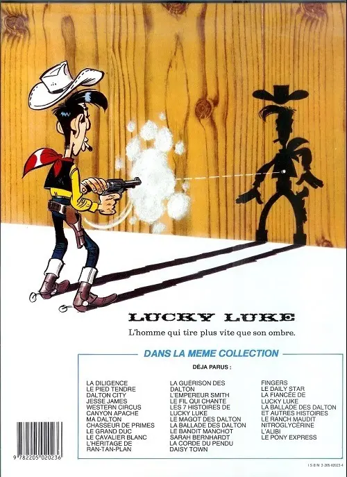 Verso de l'album Lucky Luke Tome 49 La corde du pendu et autres histoires