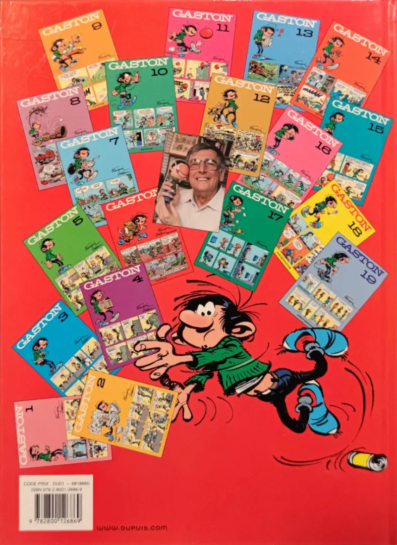 Verso de l'album Gaston Tome 6