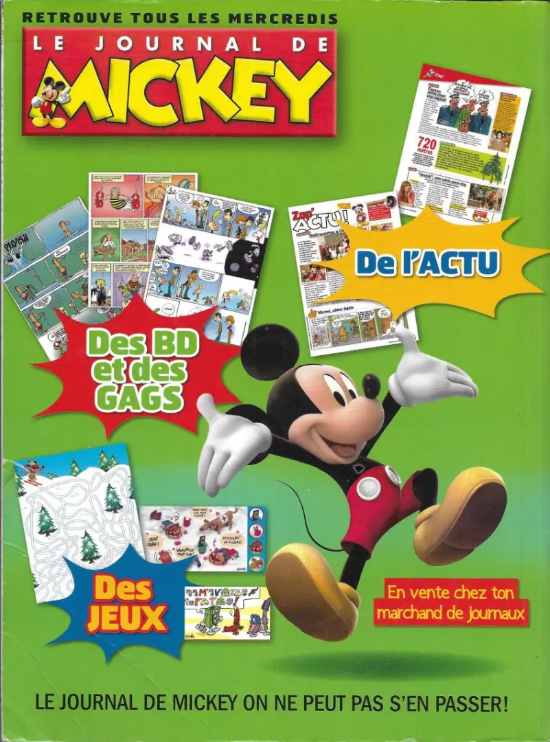 Verso de l'album Le Journal de Mickey Album N° 235