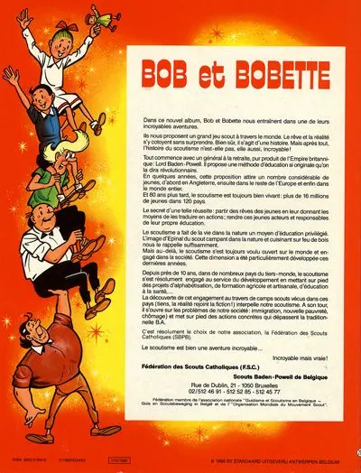 Verso de l'album Bob et Bobette Tome 216 L'outre volante