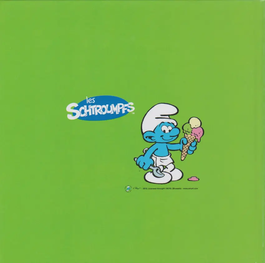 Verso de l'album Les schtroumpfs - À la découverte des métiers ! 57 Le Schtroumpf Marchand de glaces