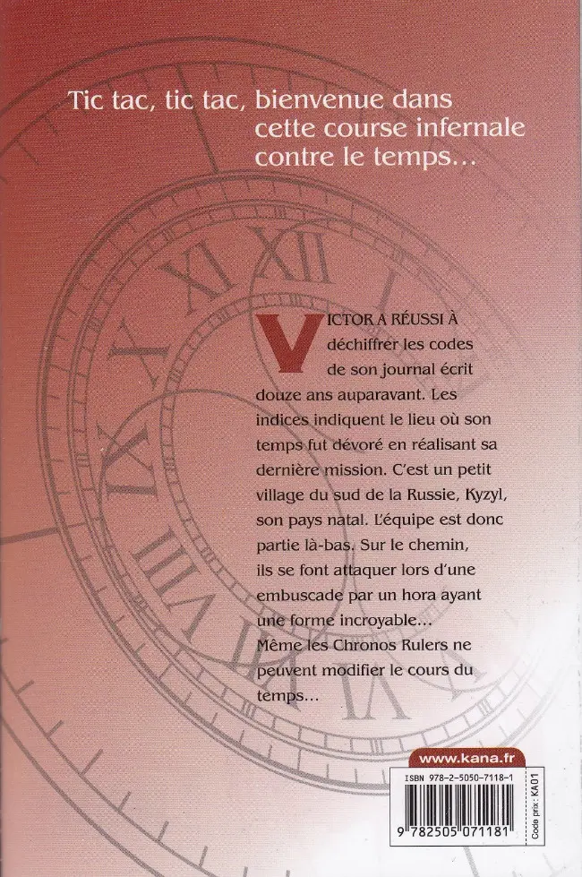 Verso de l'album Chronos Ruler 4