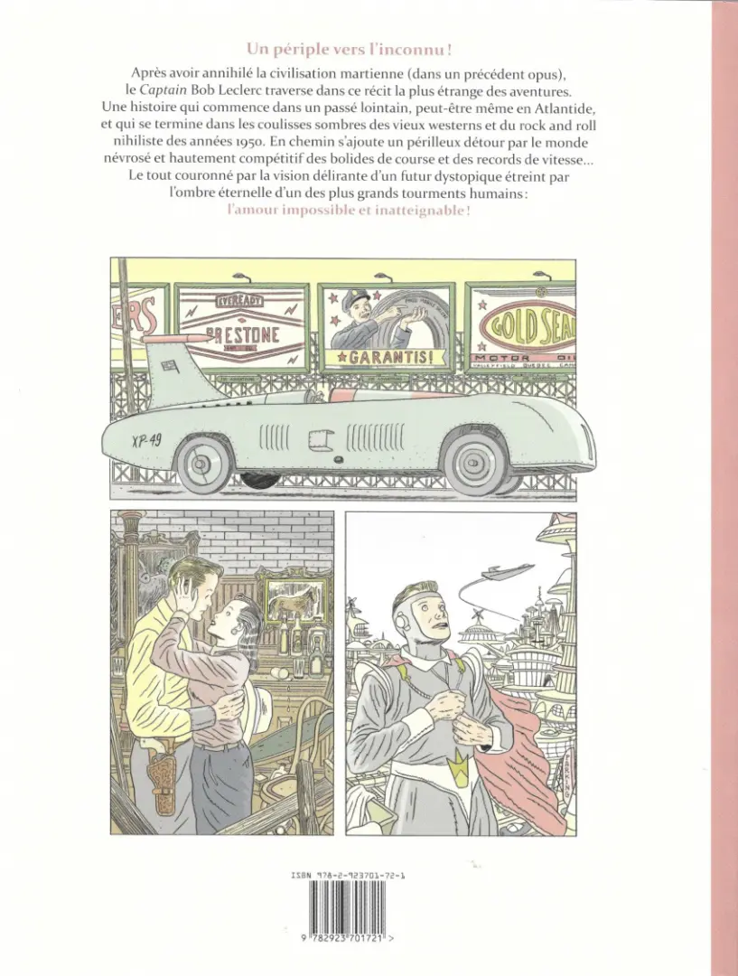 Verso de l'album Les aventures de Bob Leclerc 1