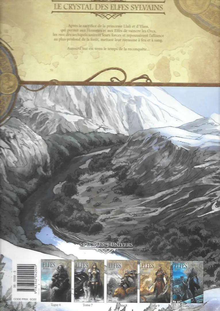 Verso de l'album Elfes Tome 7 Le Crystal des Elfes sylvains