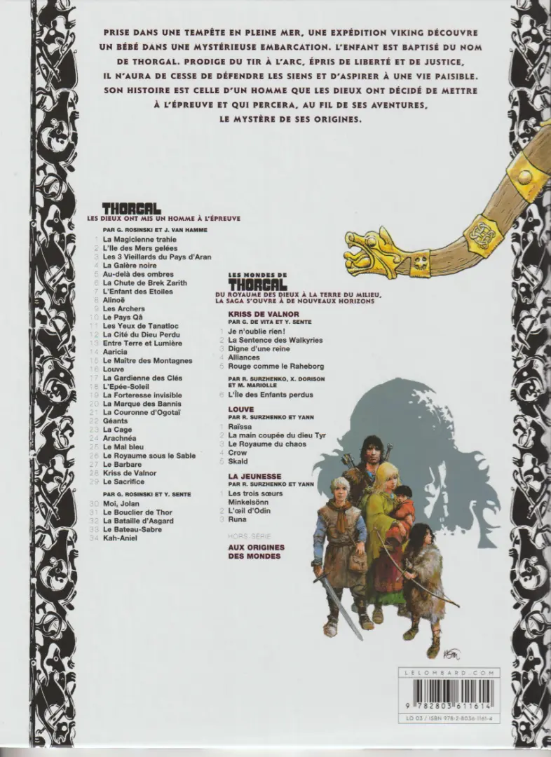 Verso de l'album Thorgal Tome 21 La Couronne d'Ogotaï