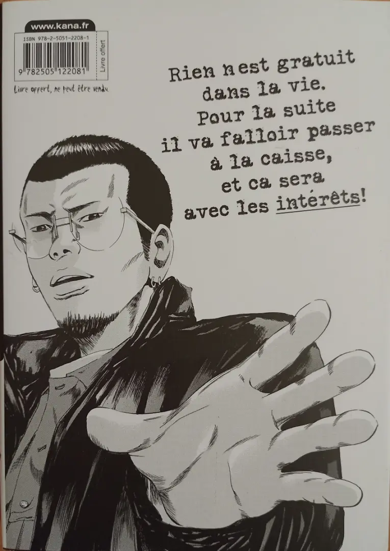 Verso de l'album Ushijima - L'usurier de l'ombre 1