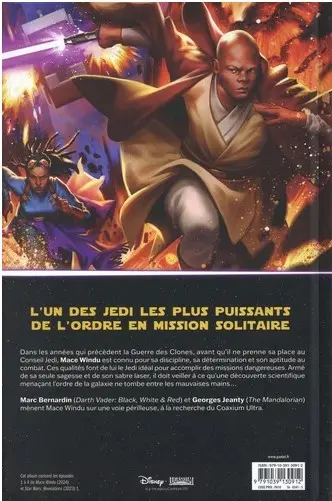 Verso de l'album Star Wars - Mace Windu Tome 2 La fuite du crépuscule