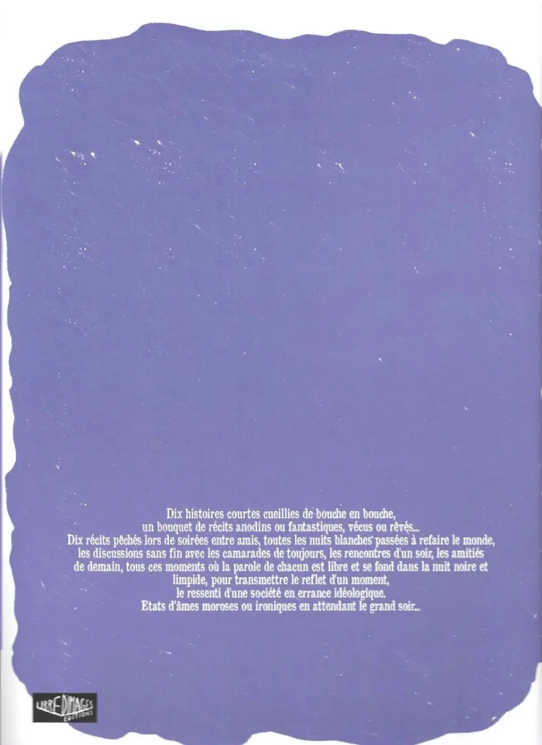 Verso de l'album Nuits blanches et autres histoires courtes
