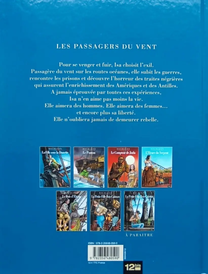 Verso de l'album Les Passagers du vent Tome 5 Le Bois d'Ebène