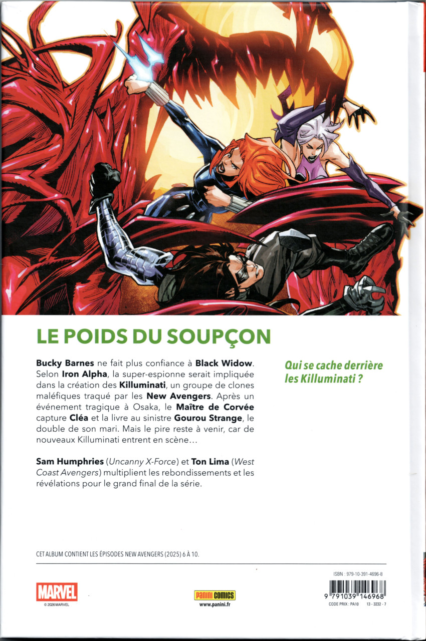 Verso de l'album The New Avengers 2 L'autre femme
