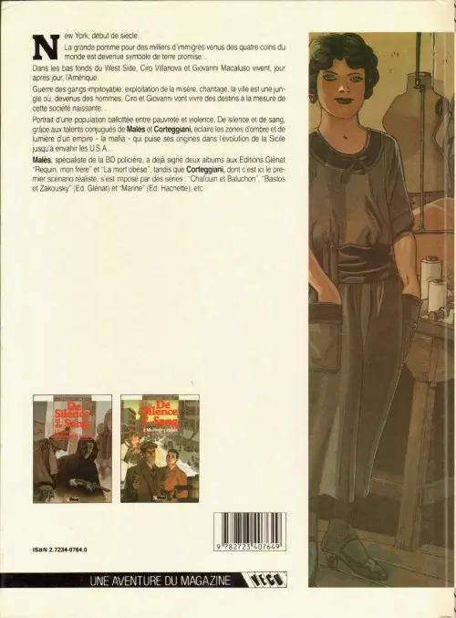 Verso de l'album De silence et de sang Tome 2 Mulberry Street