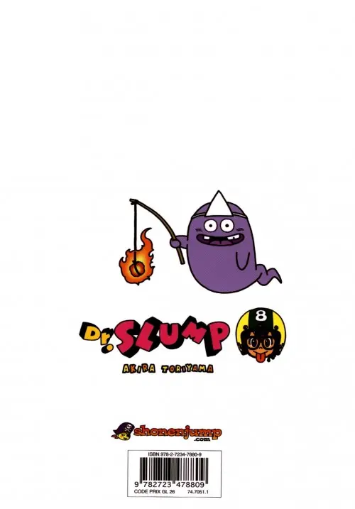 Verso de l'album Dr Slump Ultimate Edition Tome 8