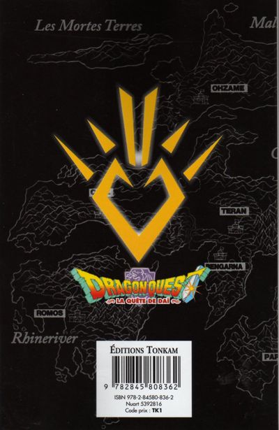 Verso de l'album Dragon Quest - La quête de Daï Tome 4 L'assemblée des six légats ?!