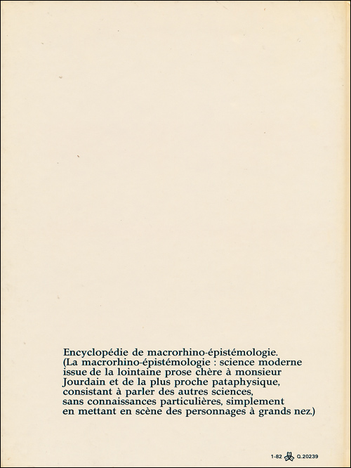 Verso de l'album Encyclopédie de Masse Tome 1 A-H