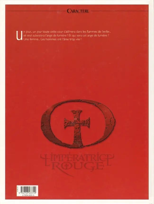 Verso de l'album L'Impératrice rouge Tome 2 Cœurs d'acier
