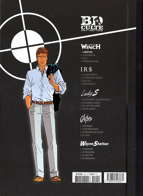 Verso de l'album Largo Winch Tome 1 L'héritier