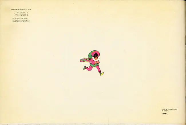 Verso de l'album Little Nemo 2