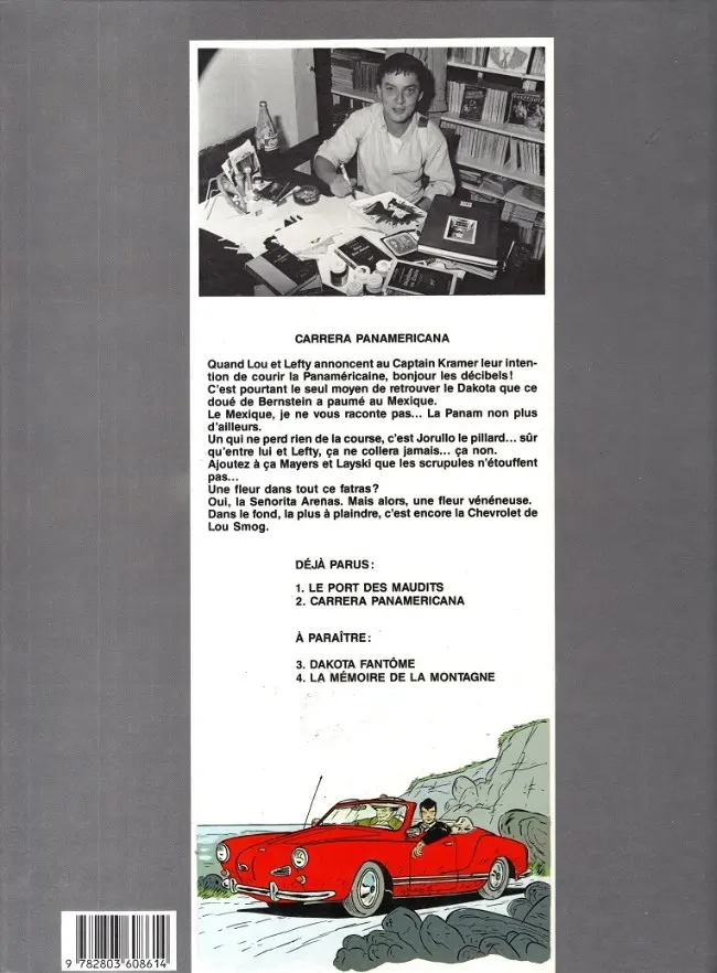 Verso de l'album Lou Smog Tome 2 Carrera Panaméricana