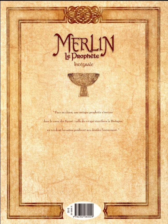 Verso de l'album Merlin - Le Prophète Intégrale