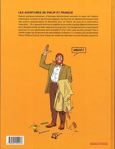 Verso de l'album Les Aventures de Philip et Francis Tome 1 Menaces sur l'Empire