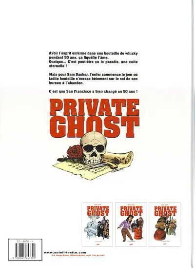 Verso de l'album Private Ghost Tome 3 Hot Caribbean Rainbow