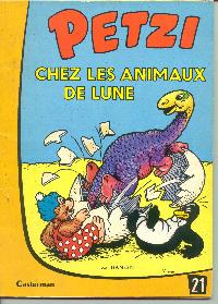 Couverture de l'album Petzi Tome 21 Petzi chez les animaux de lune