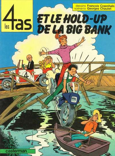 Couverture de l'album Les 4 as Tome 22 Les 4 as et le hold-up de la big bank