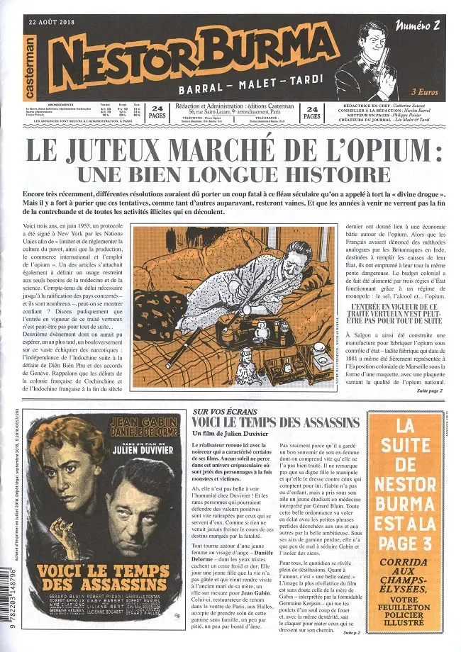 Couverture de l'album Nestor Burma Corrida aux Champs Elysées numéro 2