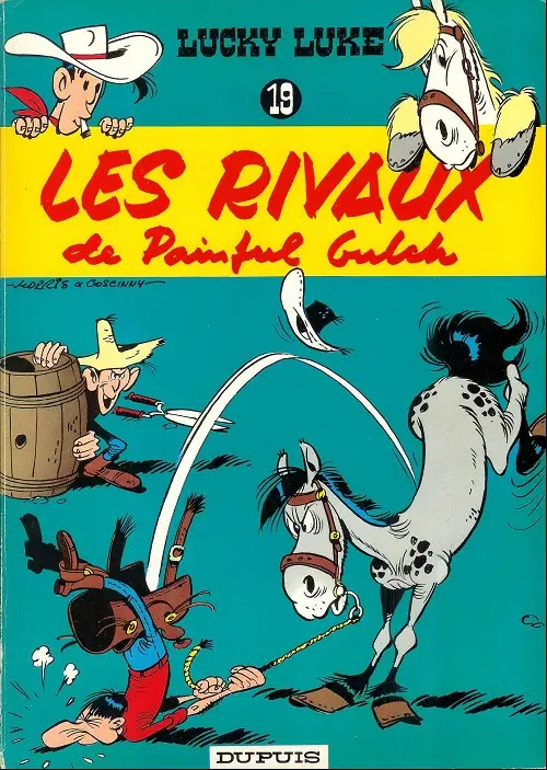Couverture de l'album Lucky Luke Tome 19 Les rivaux de Painful Gulch