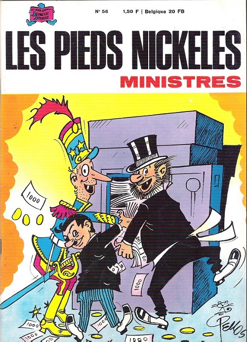 Couverture de l'album Les Pieds Nickelés Tome 56 Les pieds nickelés ministres