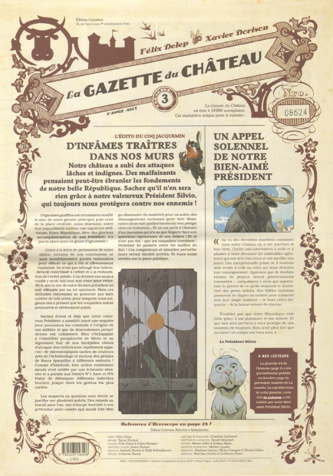 Couverture de l'album La Gazette du Château N° 3