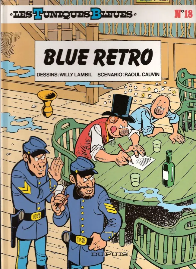 Couverture de l'album Les Tuniques Bleues Tome 18 Blue retro
