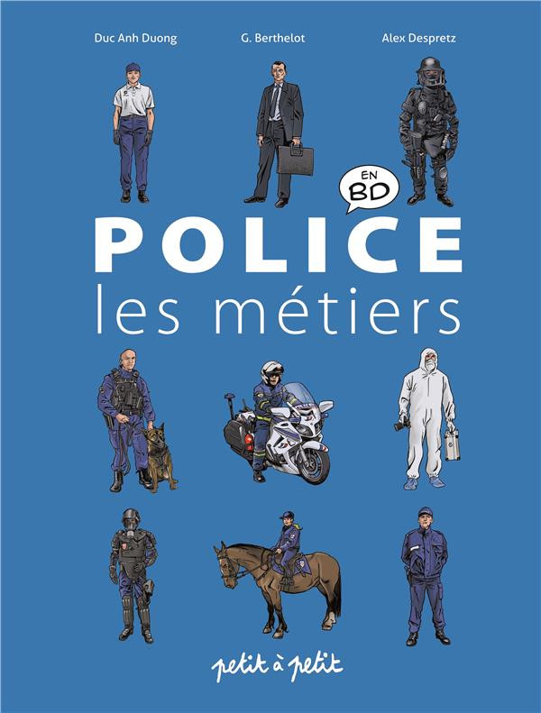 Couverture de l'album Les métiers en BD Police les métiers