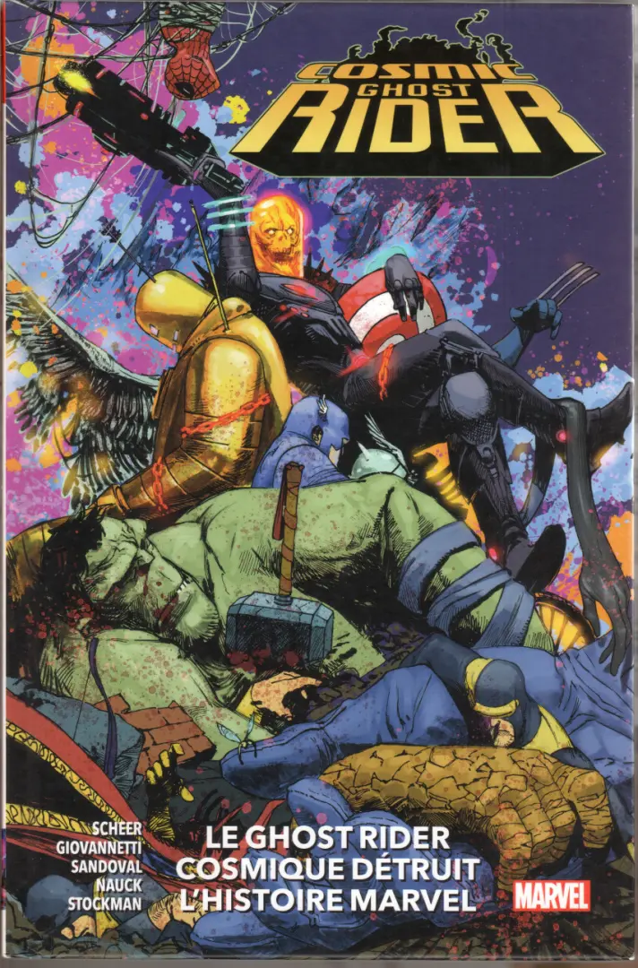 Couverture de l'album Cosmic Ghost Rider - Le Ghost Rider Cosmique Détruit l'Histoire Marvel