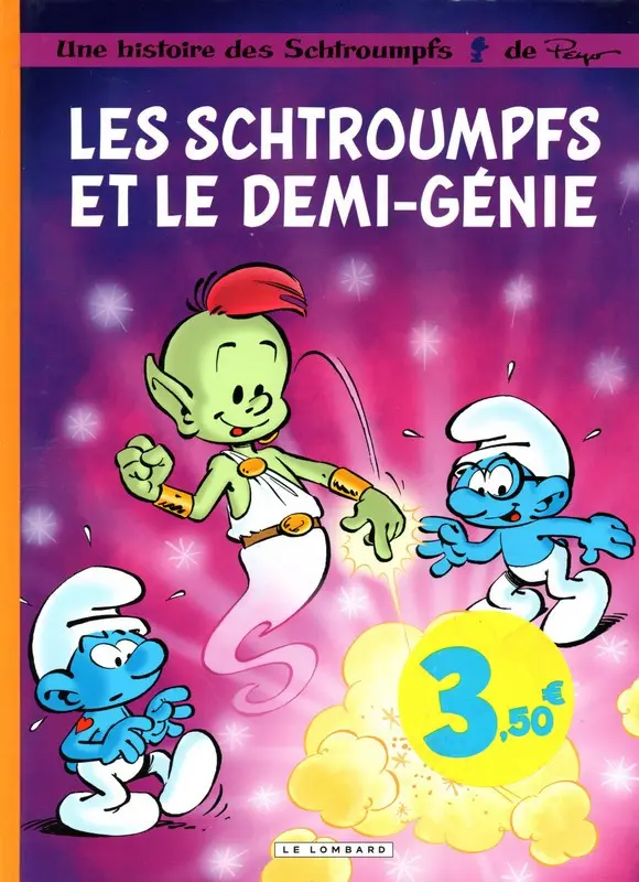 Couverture de l'album Les Schtroumpfs Tome 34 Les Schtroumpfs et le demi-génie