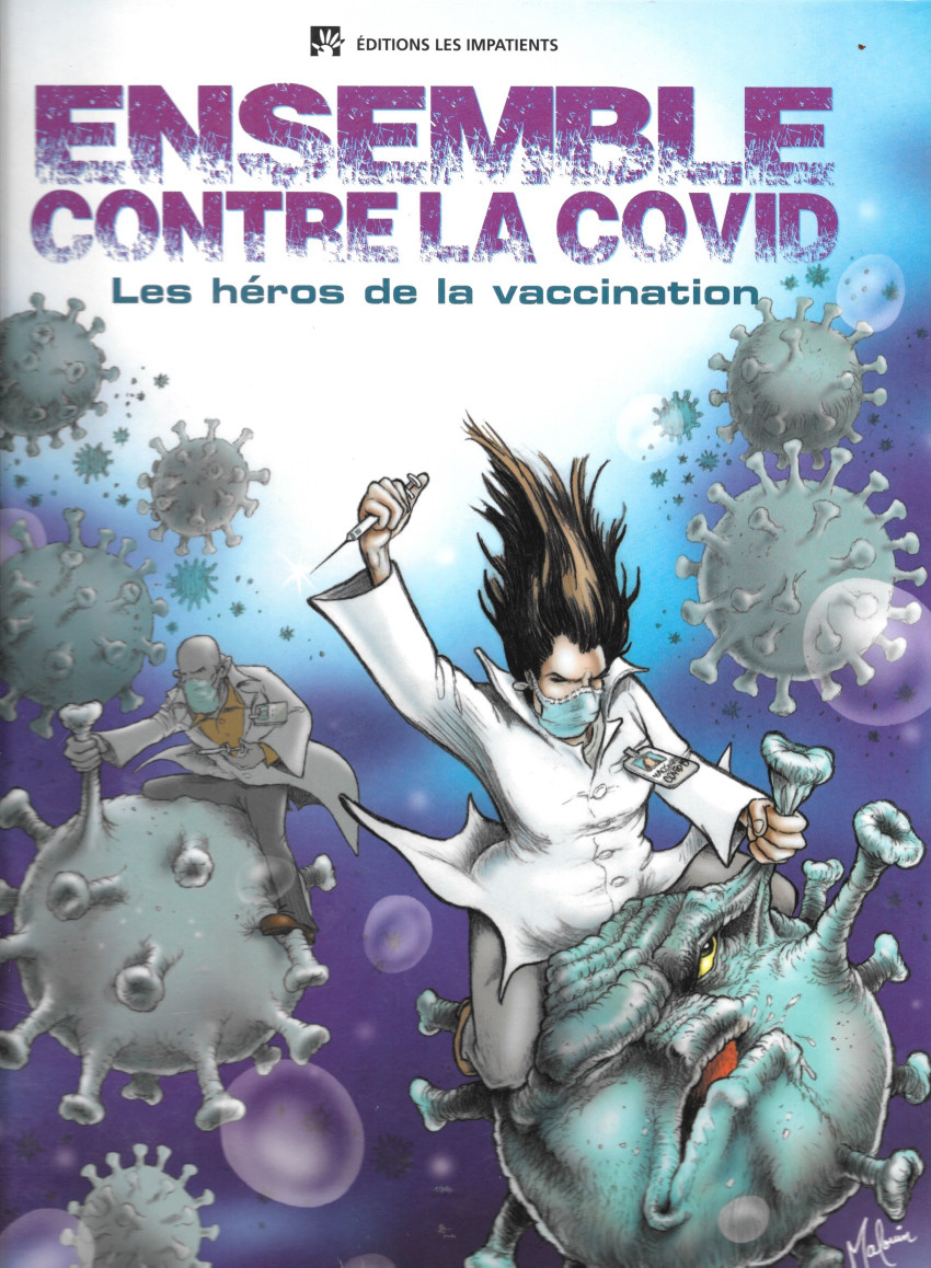 Couverture de l'album Ensemble contre la Covid Les héros de la vaccination