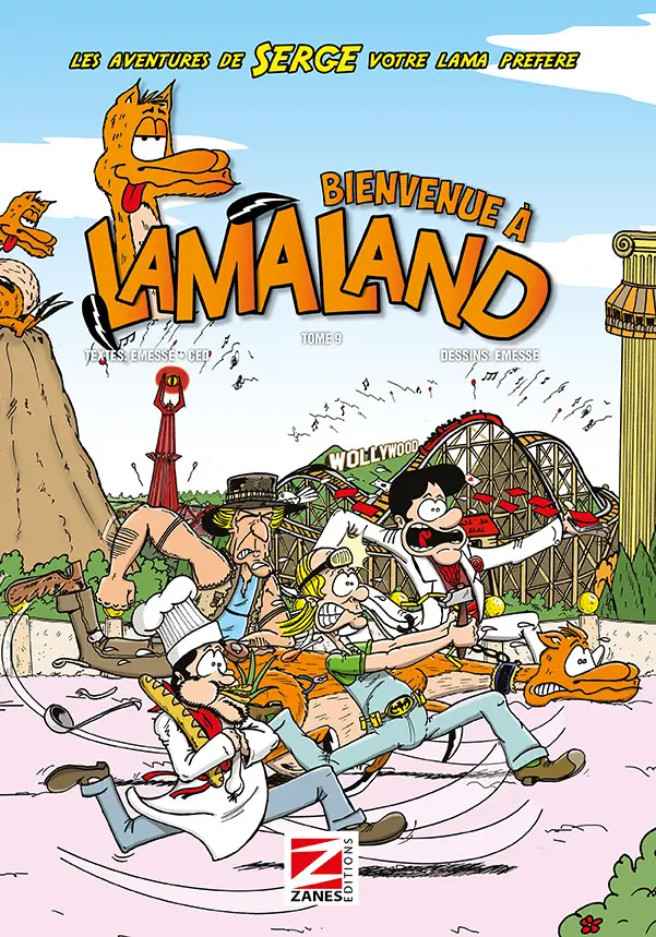 Couverture de l'album Les aventures de Serge votre Lama préféré Tome 9 Bienvenue à Lamaland