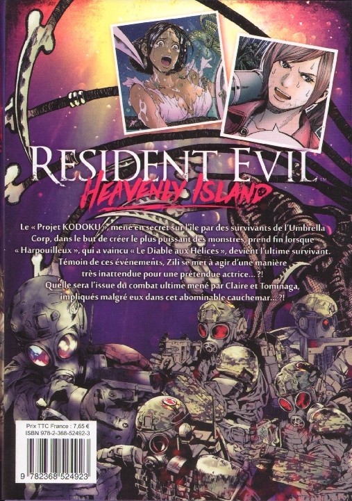 Verso de l'album Resident Evil - Heavenly Island 5