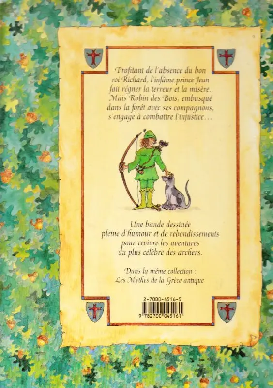 Verso de l'album Les Aventures de Robin des Bois