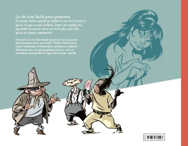 Verso de l'album Les Aventures de la Rue de la Gare
