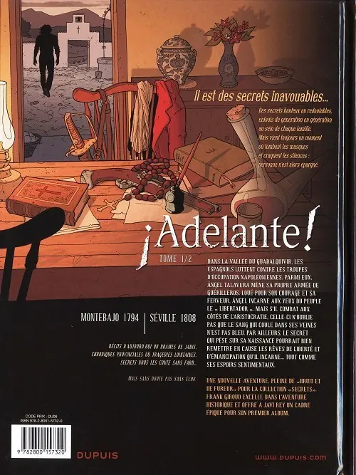 Verso de l'album Secrets - ¡Adelante! Tome 1/2