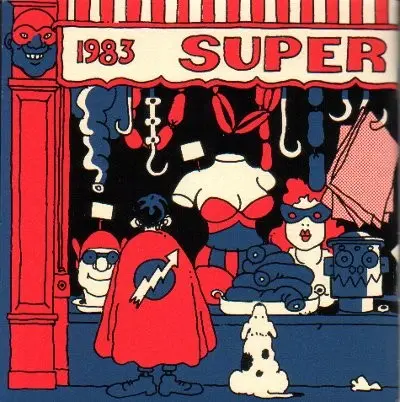 Verso de l'album Super Héros 1983 - 1993