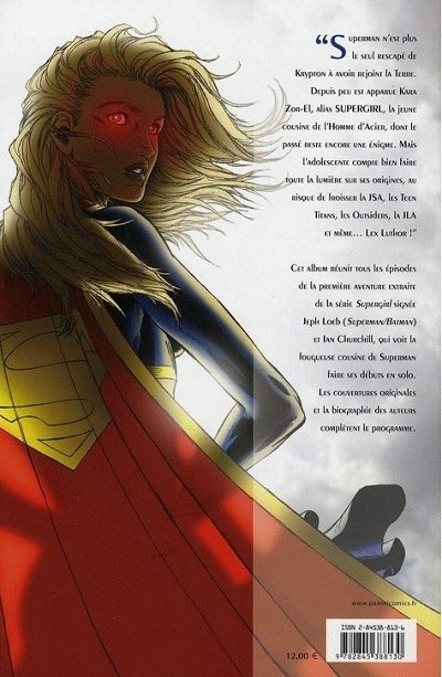 Verso de l'album Supergirl - Tour de force
