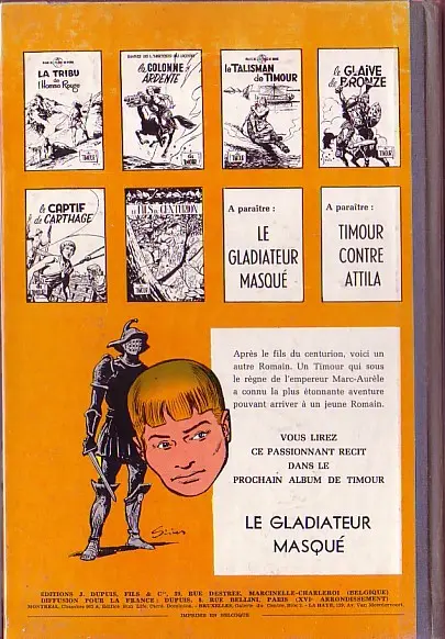 Verso de l'album Les Timour Tome 6 Le fils du centurion