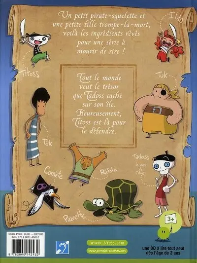 Verso de l'album Titoss & Ilda Tome 1 Pirates en vue !