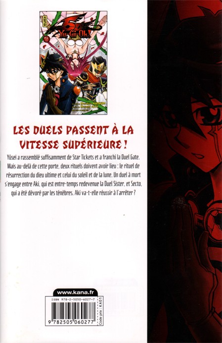 Verso de l'album Yu-Gi-Oh ! 5 D's Tome 6