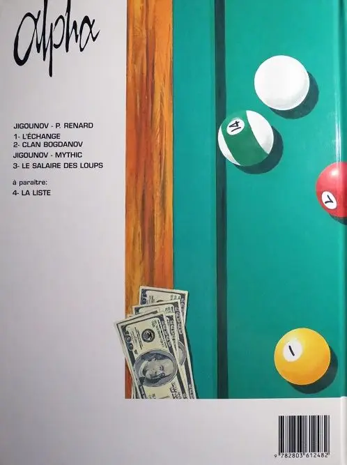 Verso de l'album Alpha Tome 2 Clan Bogdanov