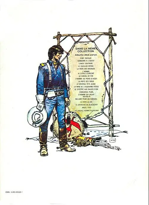 Verso de l'album Blueberry Tome 9 La piste des Sioux