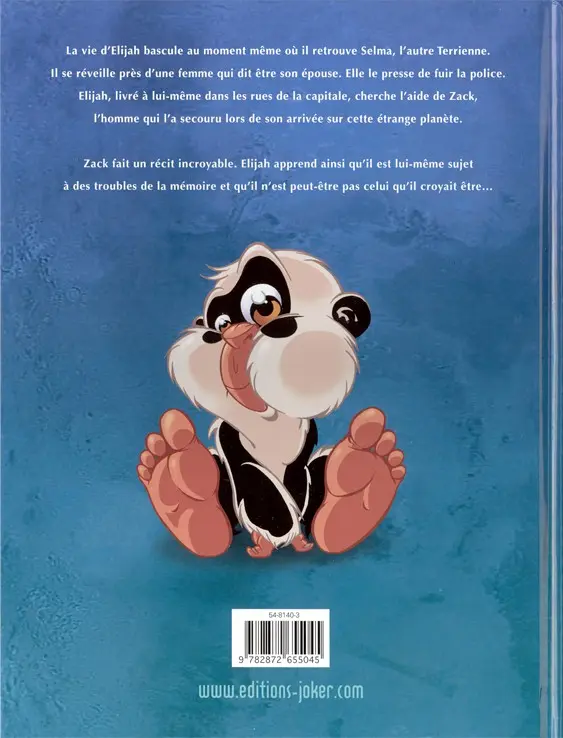 Verso de l'album L'Autre Terre Joker éditions Tome 2 Bjork