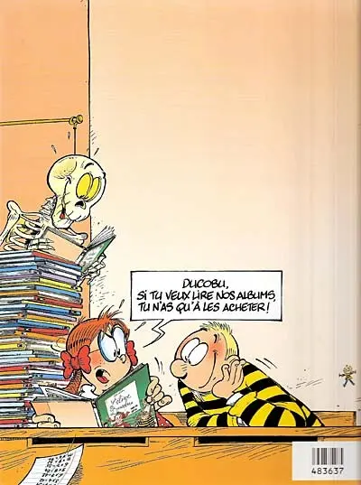 Verso de l'album L'Élève Ducobu Tome 1 Un copieur sachant copier !